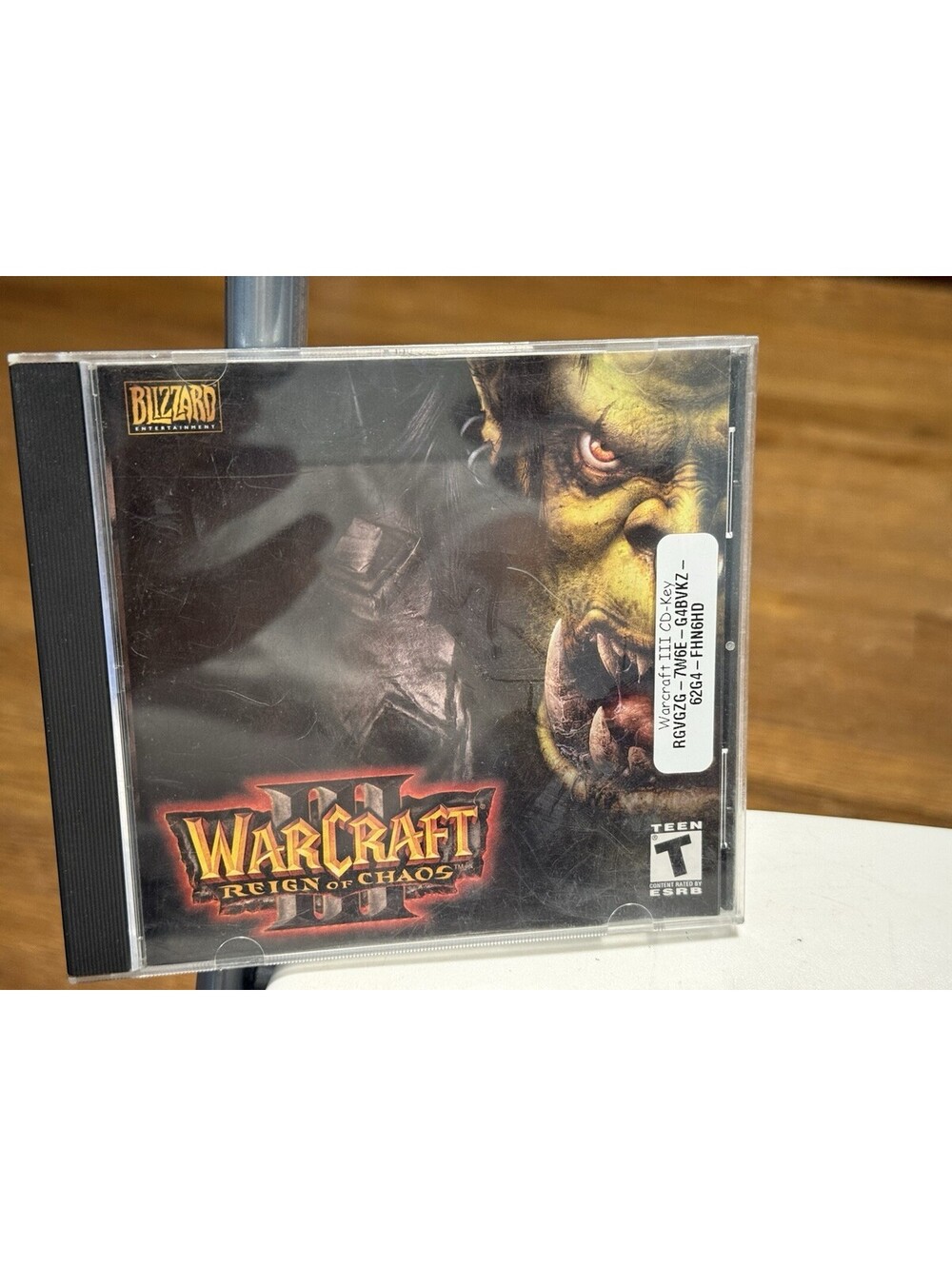 Warcraft III 3 Reign of Chaos Game with CD Case and Manual Pc Game